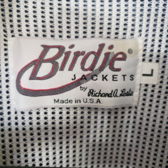 Birdie Golf Jacket with Yellow Accent Windbreaker Mens Size L Vintage Jacket - Picture 4 of 5